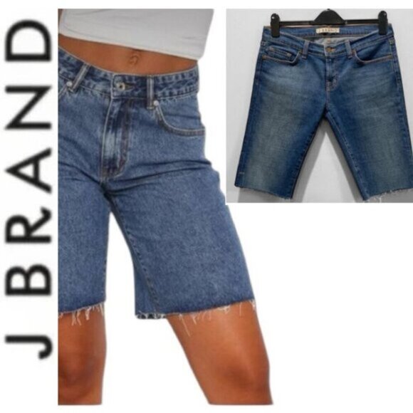 J brand Bermuda denim Jean shorts cut off Size 29 - Picture 1 of 11
